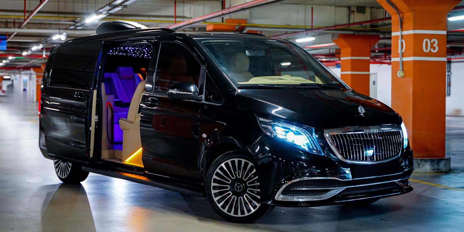 Ultra VIP Vito lüks koltuklu transfer aracı - Bodrum VIP araç kiralama